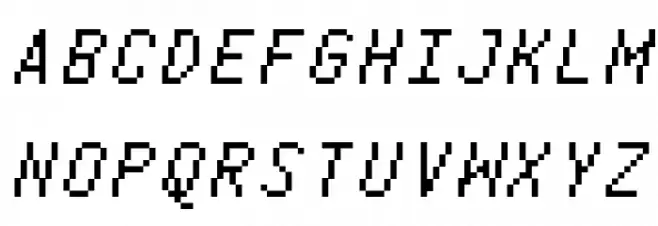 Bodge Oblique Шрифта ВЕРХНИЙ