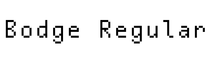 Bodge Regular  フリーフォントのダウンロード