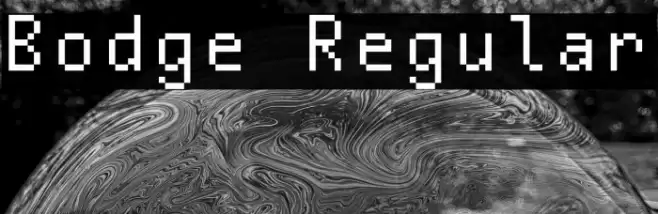 Bodge Regular Font examples