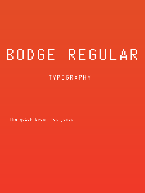 Bodge Regular Poster