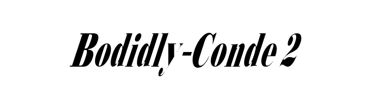 Bodidly-Conde 2 Font