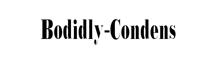 Bodidly-Condens Font