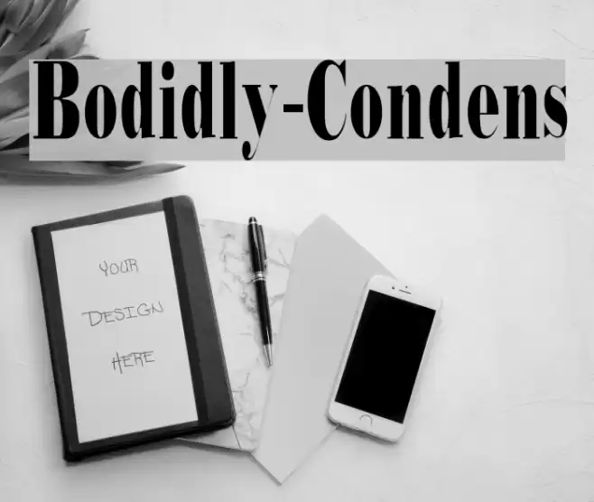 Bodidly-Condens フォント examples