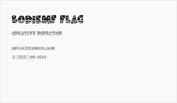 BodieMF Flag Business Card
