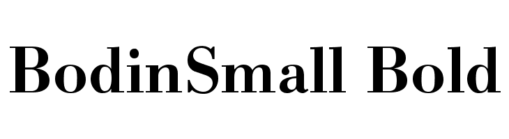 BodinSmall Bold Font