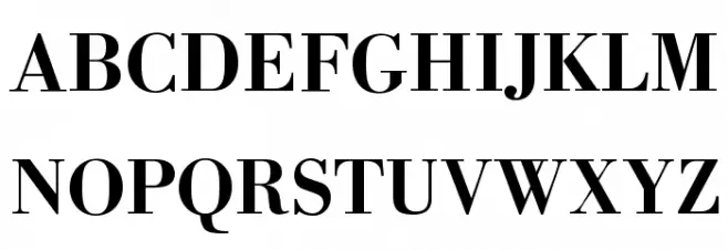 BodinSmall Bold Шрифта ВЕРХНИЙ