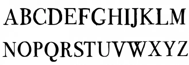 BodoFlo Font UPPERCASE