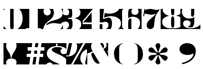 BodoblackSquares Font OTHER CHARS