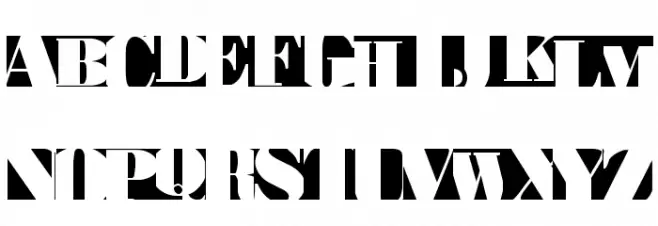 BodoblackSquares Schriftart Groß