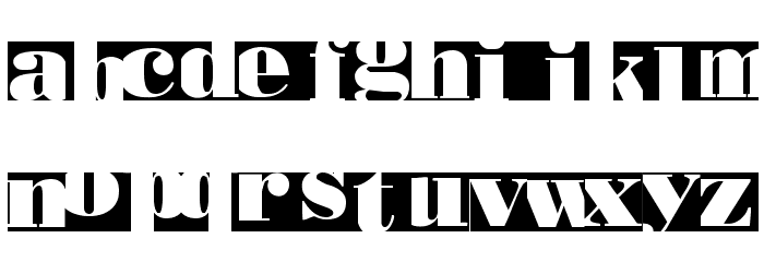 BodoblackSquares Font LOWERCASE