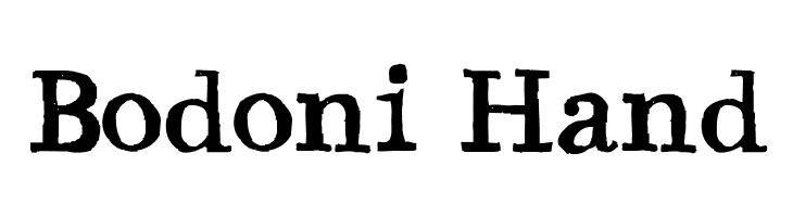 Bodoni Hand Font