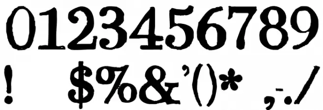 Bodoni Hand Font OTHER CHARS