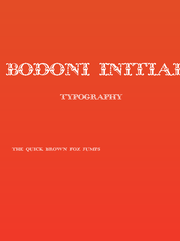 Bodoni Initials Poster