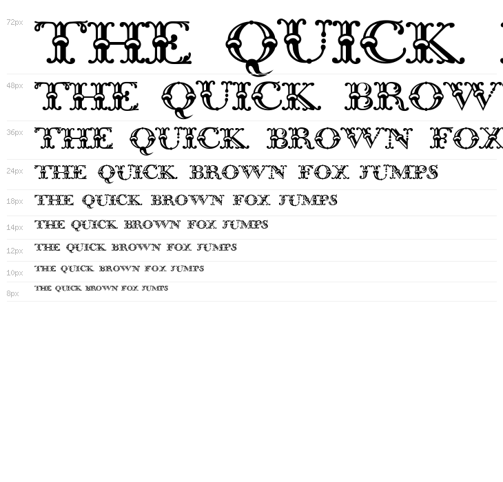 Bodoni Initials Waterfall