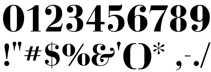 BodoniFLF-Bold Font OTHER CHARS
