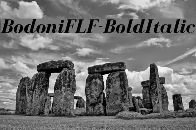 BodoniFLF-BoldItalic Font examples