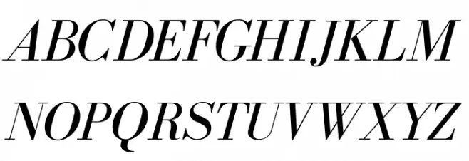 BodoniFLF-Italic Шрифта ВЕРХНИЙ