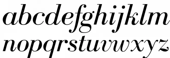 BodoniFLF-Italic フォント 小文字