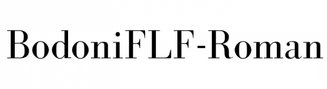 BodoniFLF-Roman  Fuentes Gratis Descargar