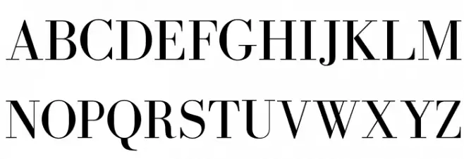 BodoniFLF-Roman Schriftart Groß