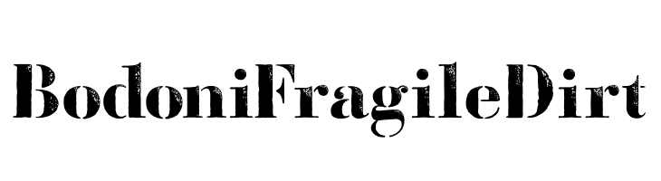 BodoniFragileDirt  Free Fonts Download