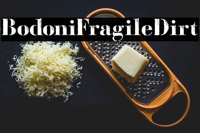 BodoniFragileDirt Example 1