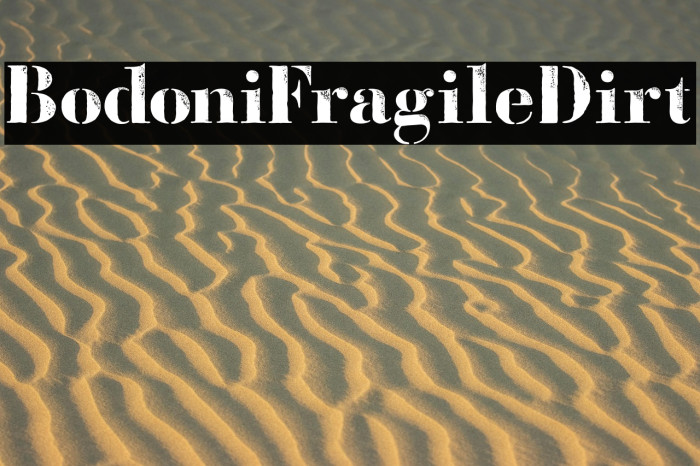 BodoniFragileDirt Example 2