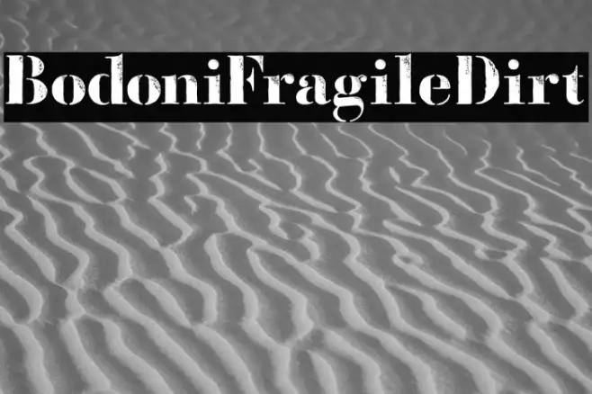BodoniFragileDirt Example 2