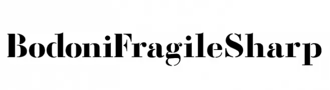 BodoniFragileSharp  font caratteri gratis