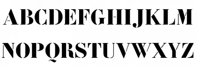 BodoniFragileSharp Schriftart Groß