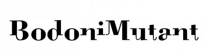 BodoniMutant  Frei Schriftart Herunterladen