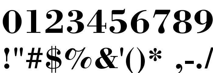 BodoniMutant Font OTHER CHARS