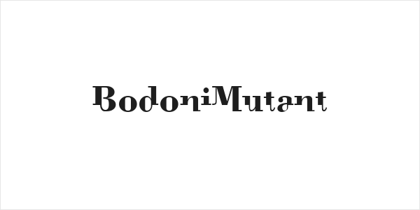 BodoniMutant Logo