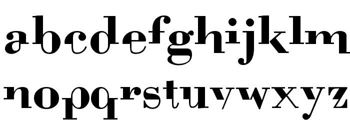 BodoniMutant Font LOWERCASE