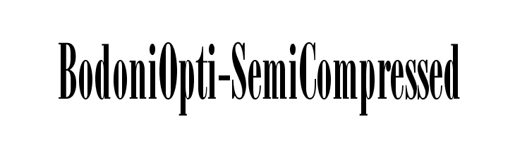 BodoniOpti-SemiCompressed Font
