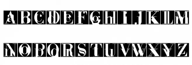 BodoniTwinsCaps Schriftart Groß