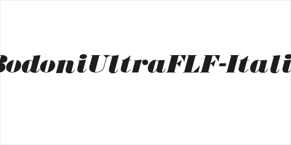 BodoniUltraFLF-Italic Logo