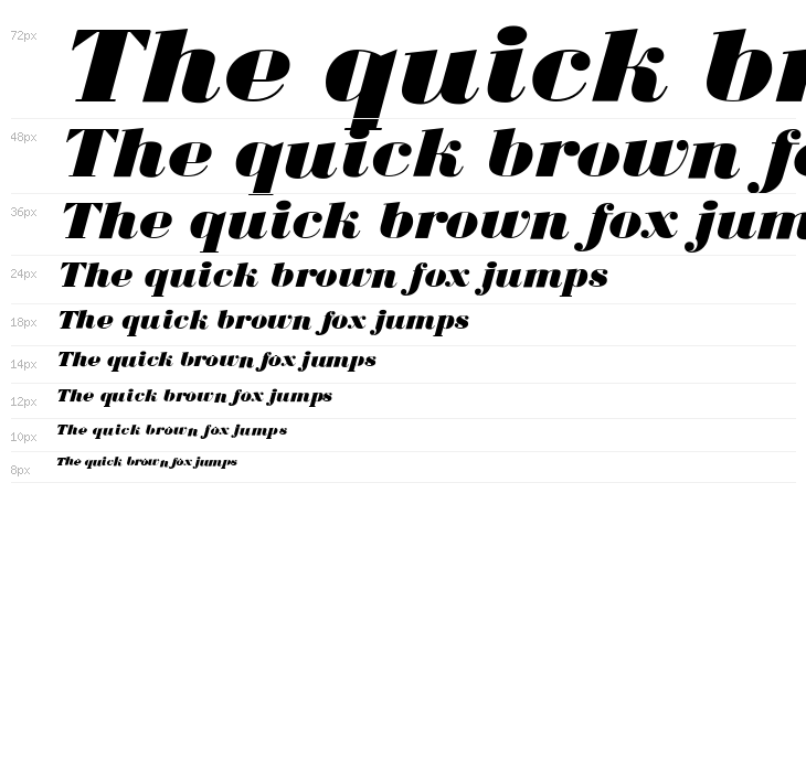 BodoniUltraFLF-Italic Waterfall