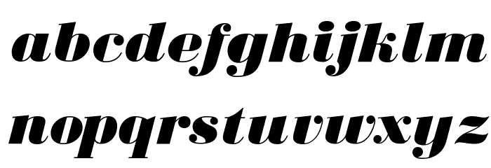 BodoniUltraFLF-Italic Font LOWERCASE