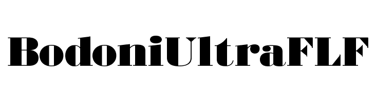BodoniUltraFLF Font