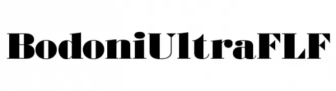 BodoniUltraFLF  フリーフォントのダウンロード
