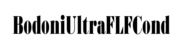 BodoniUltraFLFCond Font