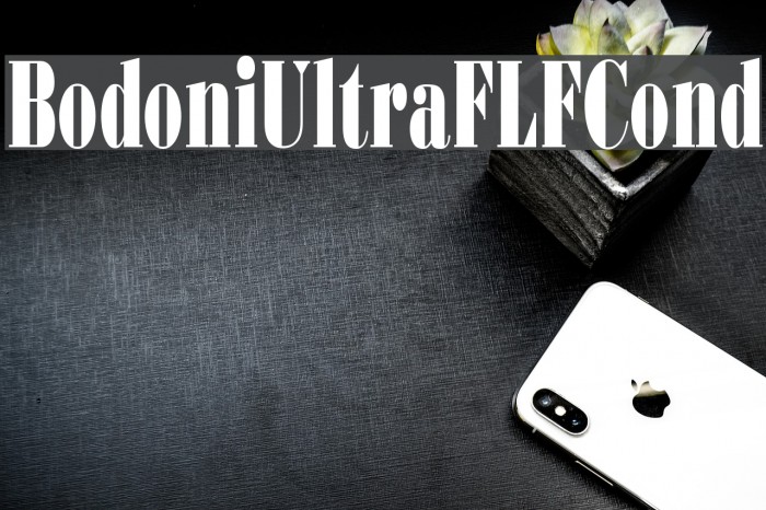 BodoniUltraFLFCond Font examples
