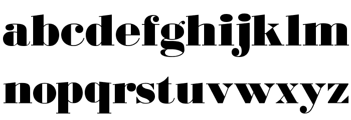 BodoniUltraFLF Font LOWERCASE