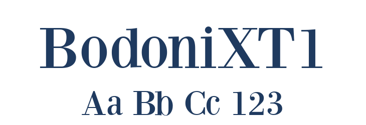 BodoniXT1 Font Preview