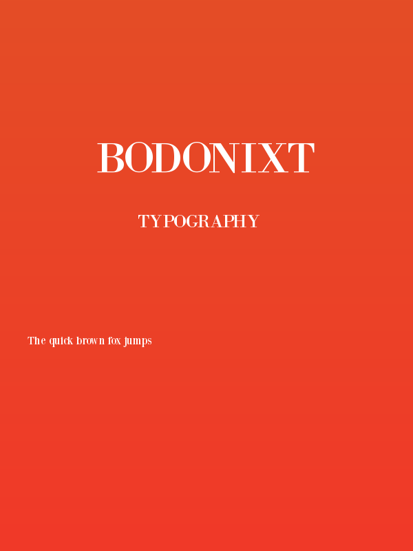 BodoniXT Poster