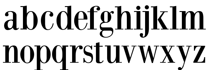 BodoniXT Font LOWERCASE
