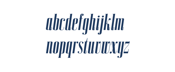 BodoniZ37MCpRg-BoldItalic Lowercase