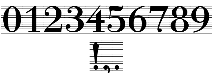 Bodonio Notebook Regular Font OTHER CHARS