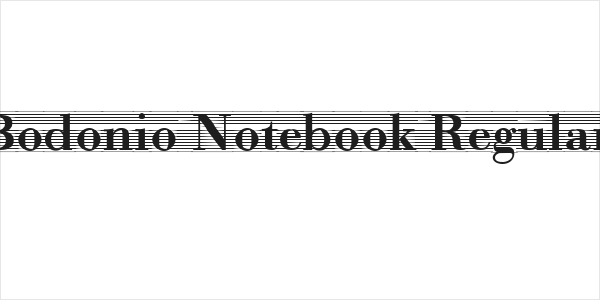 Bodonio Notebook Regular Logo